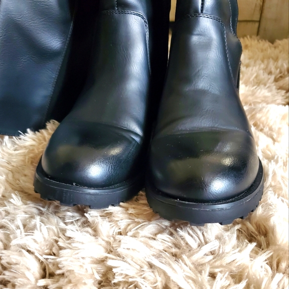 MIA Black Knee High Stretch Calf  Riding Boots Women's 6.5M - Picture 2 of 7